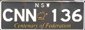 File:2001 New South Wales registration plate CNN 136 Centenary of Federation.jpg