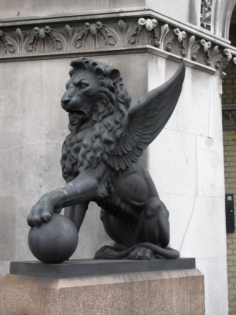 File:Winged lion, Holborn Viaduct, EC1 - geograph.org.uk - 1141728.jpg