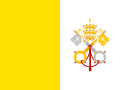 Flag of the Papal States in periods 1825–1849 and 1849–1870