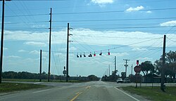 Intersection of Florida State Road 674 and County Road 39 in Fort Lonesome, February 2011.
