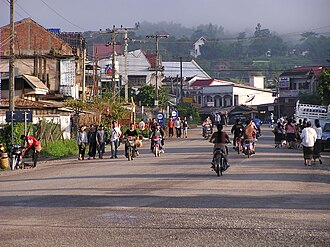 Laos Route N13 at Muang Xay
