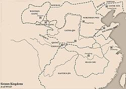 Huan Xuan's rebellion as of 404 AD
