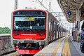 iE305 series conducting a load test entering track 9 of Manggarai Station