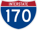Interstate 170 marker