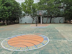 A basketball court in Tamil Nadu, India