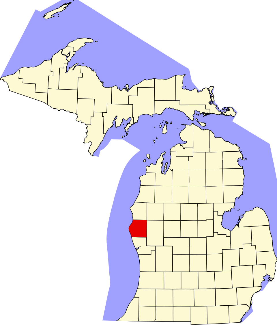 File:Map of Michigan highlighting Oceana County.svg