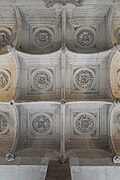 Decorative ceiling of the staircase