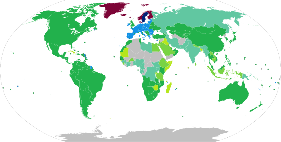 File:Visa requirements for Swedish citizens.svg
