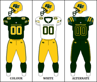 Edmonton Elks uniforms