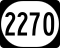 Kentucky Route 2270 marker