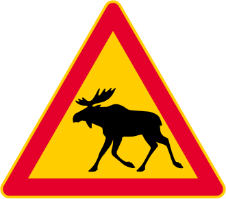 Finnish road sign