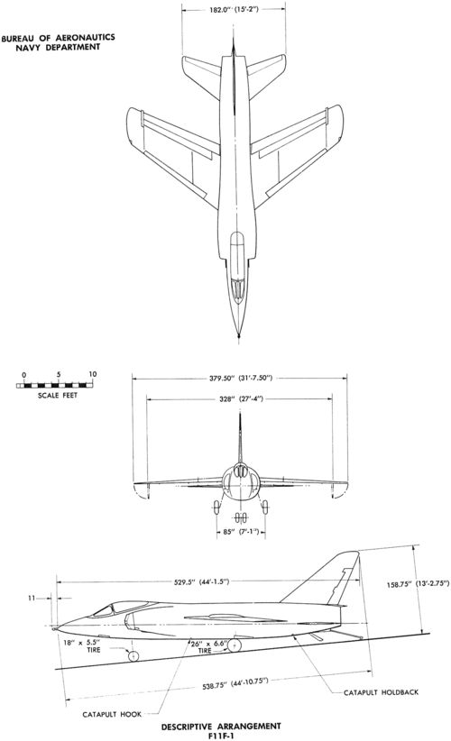 File:Grumman F-11F-1 Tiger 3-view line drawing.png