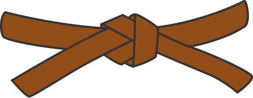 File:Judo brown belt.svg