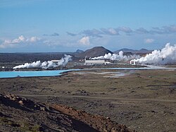 Reykjanesvirkjun Geothermal Power Plant in Rekyjanes peninsula