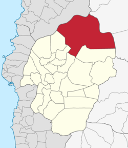 Map of Abra with Tineg highlighted
