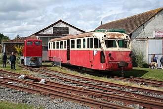 Autorail OC1 no 16, ayant circulé sur le réseau de la Somme en 1972 et 1973.