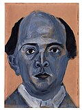 German: Blaues Selbstportrait, 1910