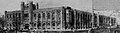 Original Plans for the Bizzell Memorial Library, which showed the building connected to nearby Evans Hall