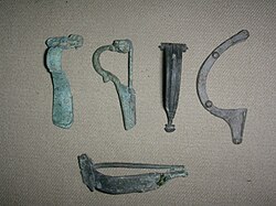 Early Roman era bow fibulae.1st century AD