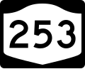 New York State Route 253 marker