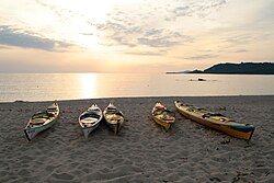 The beachfront at Casaglione