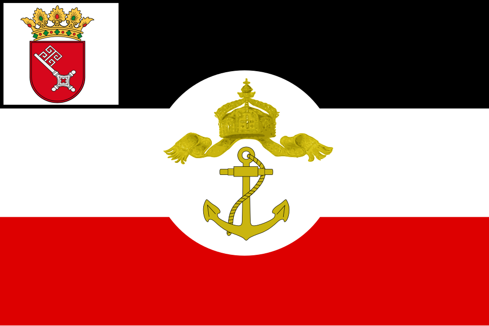 File:Dienstflagge Staatsfahrzeuge Bremen.svg