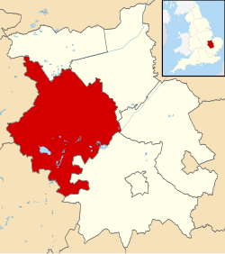Huntingdonshire shown within Cambridgeshire
