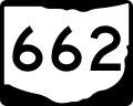 State Route 662 marker