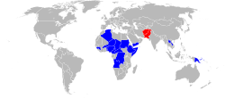 World map of polio cases in 2025