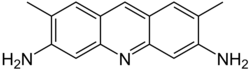 Skeletal formula of acridine yellow