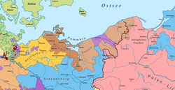 Pomerania-Wologast-Stolp in 1618.