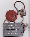 ID tag from Stalag VII-A