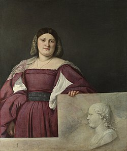 Titian - Portrait of a Lady ('La Schiavona') - Google Art Project