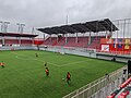 View on the south stand of Voždovac Stadium from the west stand