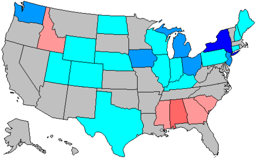Net Gains by state
