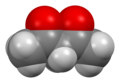 Space-filling model of the keto tautomer