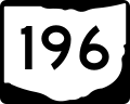 State Route 196 marker