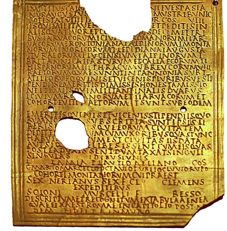 File:Roman military diploma Carnuntum 00.jpg