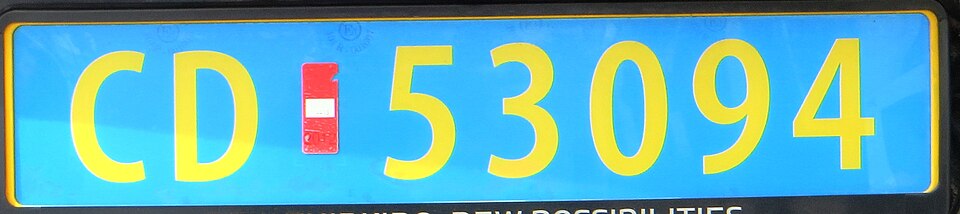 File:CD license plate of Norway.jpg