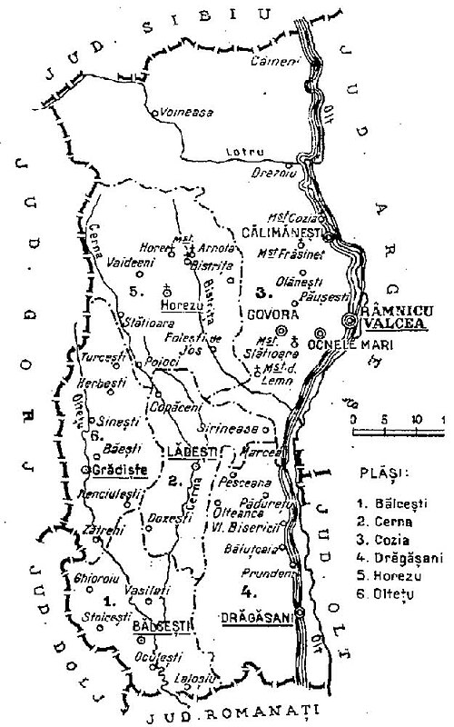 File:1938 map of interwar county Valcea.jpg