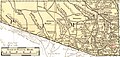 Map Pima County showing Harshaw, Arizona, 1883.