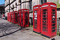 K6 telephone boxes in Preston, Lancashire