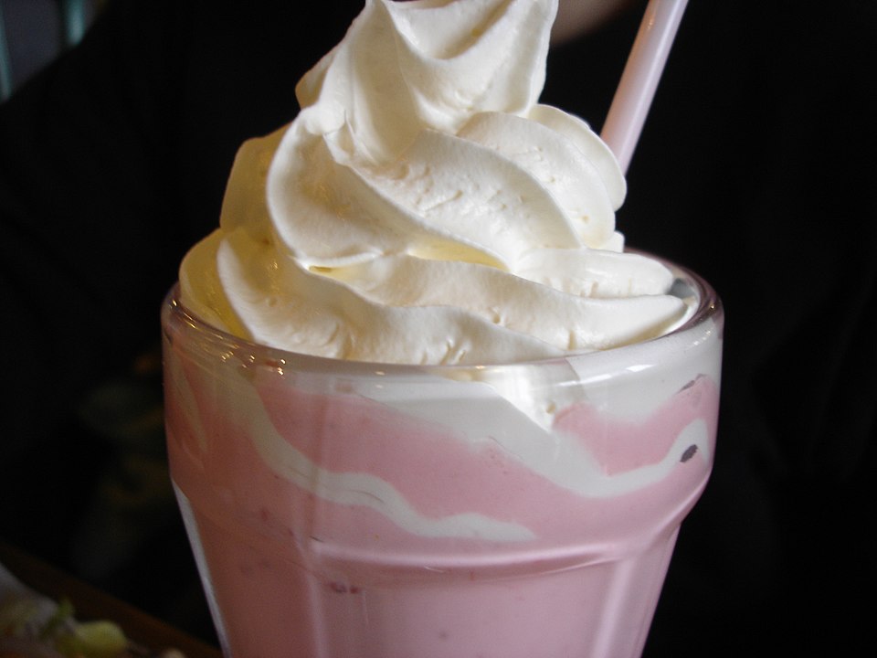 File:Strawberry Milkshake Whipped Cream.jpg