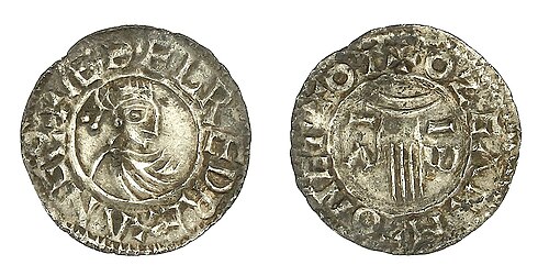Early penny of Æthelred the Unready