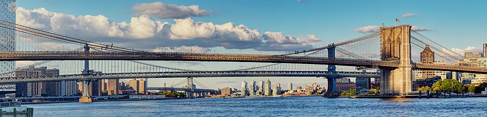 File:Brooklyn-Manhattan-Williamsburg-Bridges at Sunset 2021-06-15 19-31.jpg