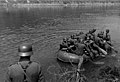 Crossing the Meuse by rubber boat, 14 May 1940