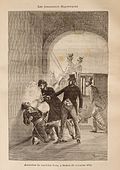Assassination of Juan Prim (drawing by Pierre Méjanel)