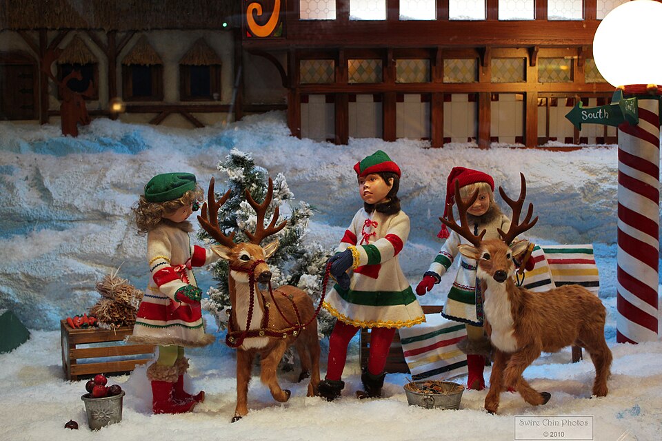 Annual Christmas window display at HBC flagship downtown Toronto store, 2010