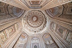 Interior of one of the  Talpur tombs