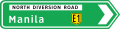 Intersection direction (with road name)